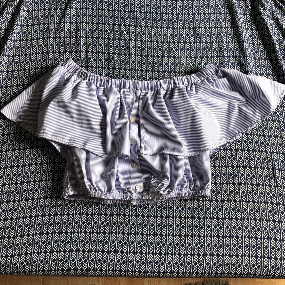Off the shoulder crop top